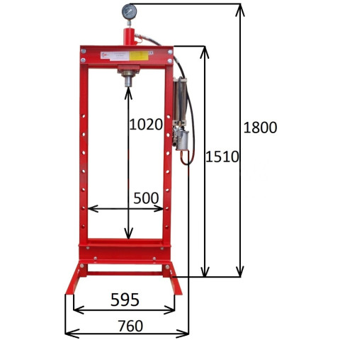 Прес 20Т - Гідропневматичний