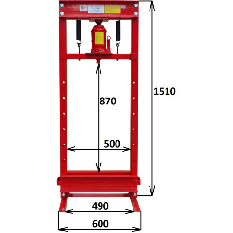 Прес 20Т - Гідравлічний CARMAX MT01206