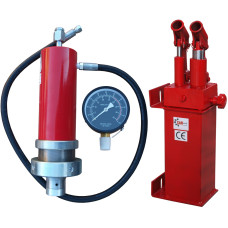 Комплект поршень+манометр+насос+шланг на прес 30т CARMAX 30T set 2-piston pump