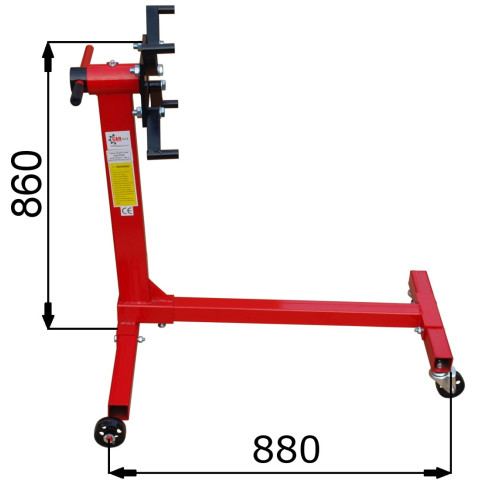 Стенд двигуна та коробки 450 кг CARMAX T25671
