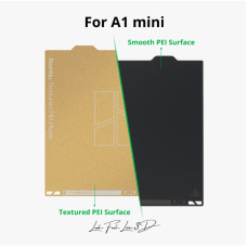 Bambu Lab A1 mini Двостороння пластина Textured PEI-Smooth PEI для 3D-принтера (441/FAP012)