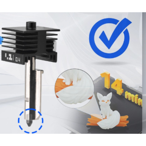 Хотенд в зборі зі змінним соплом 0.4 мм (943)