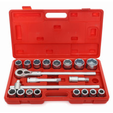 Набір торцевих ключів Kraft&Dele 3/4 дюйма 21 предмет (KD304)