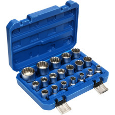 Набір торцевих насадок TORX Kraft&Dele 19 предметів (KD10347)