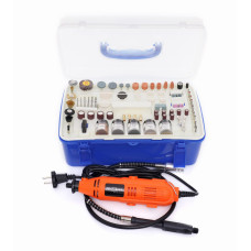 Міні шліфувальна машина KRAFT&DELE 270W з набором аксесуарів 218 ел. (KD10754)