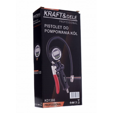 Пістолет для накачування шин з LCD манометром KRAFT&DELE (KD1366)