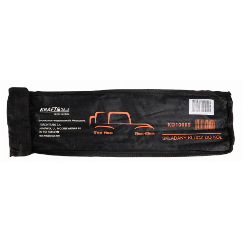 Розкладний ключ для коліс 17-19 мм / 21-23 мм KRAFT&DELE (KD10669)