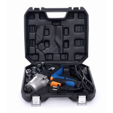 Електричний ударний гайковерт KRAFT&DELE 1/2" + валіза + набори головок (KD1796)