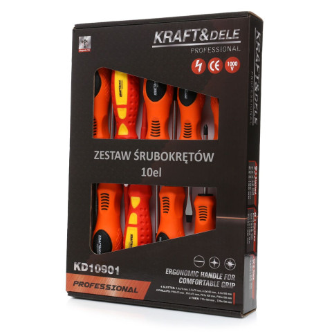 Набір викруток Kraft&Dele 10 предметів (KD10901)