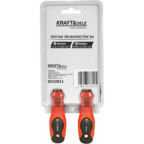 Набір викруток Kraft&Dele 2 шт. (KD10911)