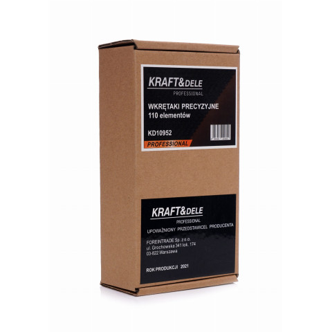 Набір прецизійних викруток KRAFT&DELE 110 в 1 (KD10952)