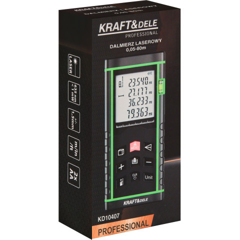 Лазерний далекомір цифровий KRAFT&DELE (KD10407)