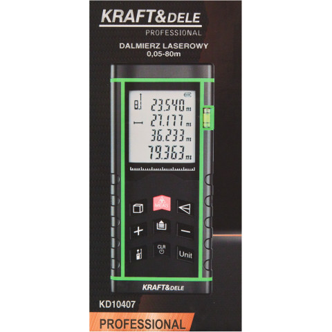 Лазерний далекомір цифровий KRAFT&DELE (KD10407)