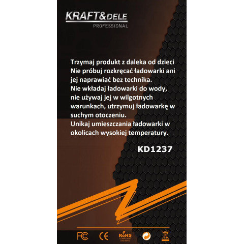 Мережевий зарядний пристрій KRAFT&DELE QUICK CHARGE 3.0 (KD1237)