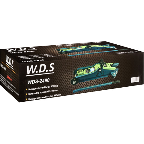 Підкатний домкрат W.D.S низькопрофільний 2,5т (WDS2490)
