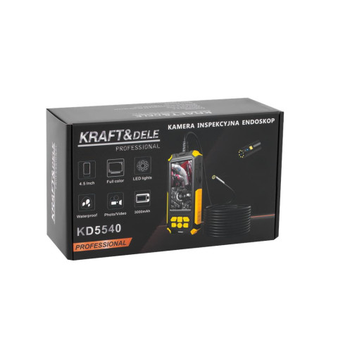 Ендоскоп технічний KRAFT&DELE з подвійною камерою (KD5540)