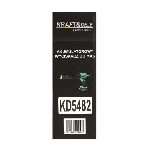 Акумуляторний пістолет для герметика KRAFT&DELE (KD5482)