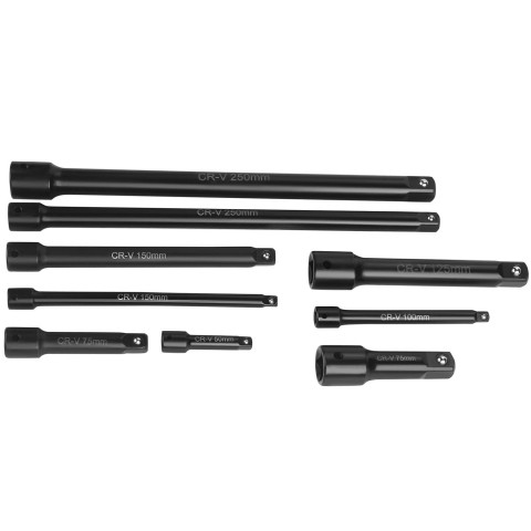 Набір ударних подовжувачів 9 шт. 1/4", 3/8", 1/2" KRAFT&DELE (KD12532)