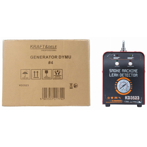 Генератор диму для діагностики витоків 12В 20л/хв 30мл KRAFT&DELE (KD3523)