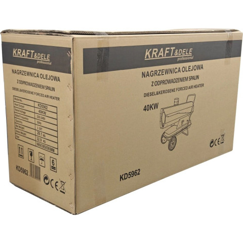 Олива нагрівач з відведенням вихлопних газів KRAFT&DELE 40 кВт (KD5962)
