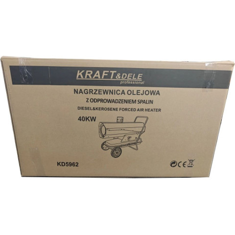 Олива нагрівач з відведенням вихлопних газів KRAFT&DELE 40 кВт (KD5962)
