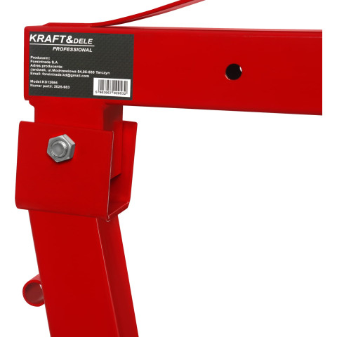 Гідравлічний підйомник-журавль KRAFT&DELE HDS 1000кг (KD12684_2K)