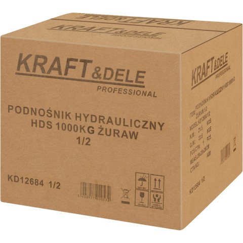 Гідравлічний підйомник-журавль KRAFT&DELE HDS 1000кг (KD12684_2K)