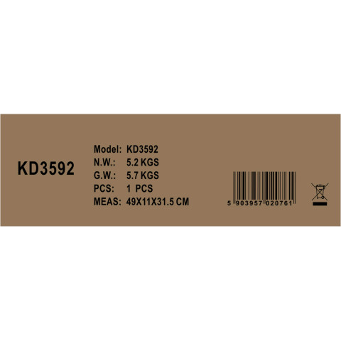 Акумуляторна змащувальна гармата KRAFT&DELE 21V 3Ah + валіза (KD3592)