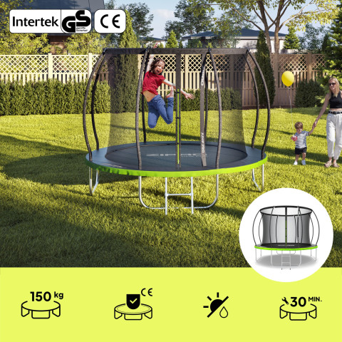 Садовий батут Zipro Jump Pro Premium з внутрішньою сіткою 10FT 312см (5941402)