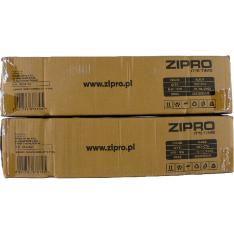 Гантелі Zipro бітумні 2 x 10 кг (6413517)