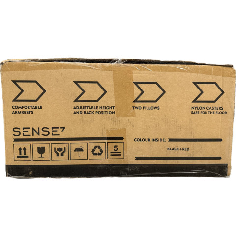 Геймерське крісло Ігрове крісло SENSE7 Sentinel чорно-червоне (8148247)