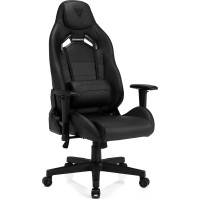 Геймерське крісло SENSE7 Vanguard - шкіряне, чорне (8148254)