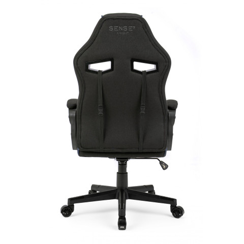 Геймерське крісло ігрове SENSE7 Knight тканинне чорно-синє (8882864)