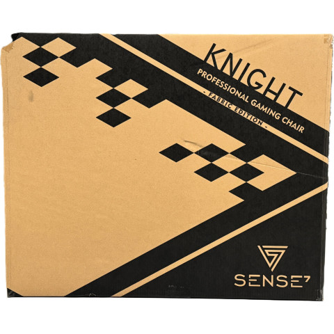 Геймерське крісло SENSE7 Knight тканинне чорно-сіре (8882866)