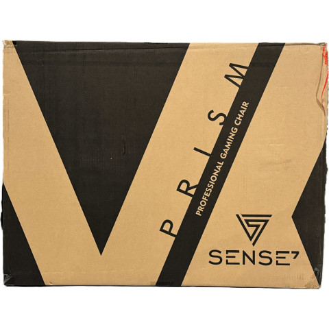Геймерське крісло SENSE7 Prism тканинне чорно-червоне (12578737)