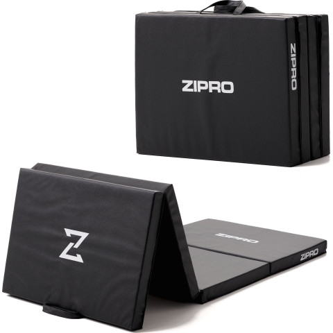 Матрац гімнастичний 4-секційний Zipro 180 см x 60 см x 5 см чорний (13112310)