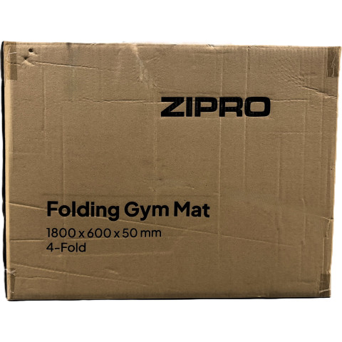 Матрац гімнастичний 4-секційний Zipro 180 см x 60 см x 5 см чорний (13112310)