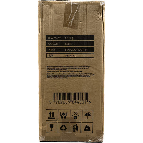 Матрац гімнастичний 4-секційний Zipro 180 см x 60 см x 5 см чорний (13112310)