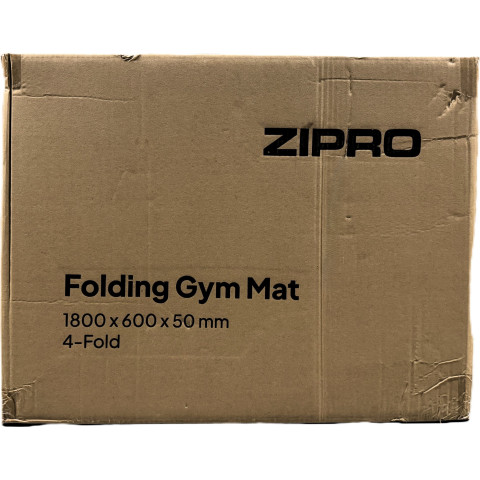 Матрац гімнастичний 4-секційний Zipro 180 см x 60 см x 5 см чорний (13112310)