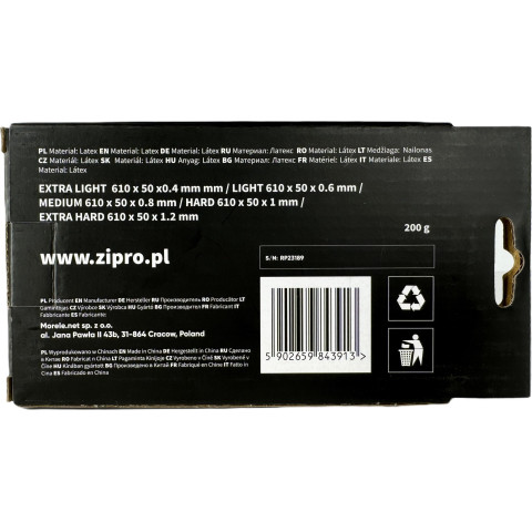 Еспандери Zipro Mini Band Latex різні рівні опору в наборі сірий 5 шт. (13112322)