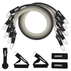 Набір гумових еспандерів Zipro Resistance Tubes з аксесуарами (11 елементів) (13112346)