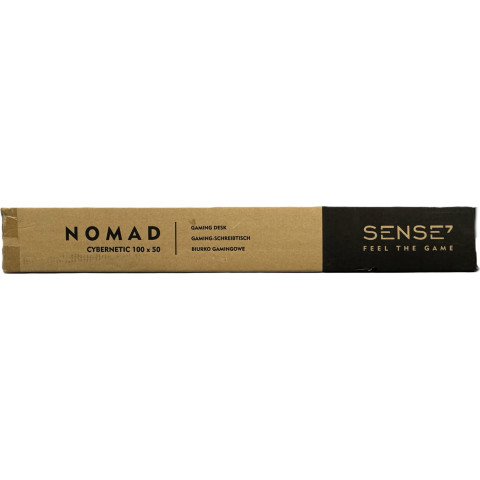 Стіл для геймерів SENSE7 Nomad Cybernetic Чорний 100x50 см (13147300)