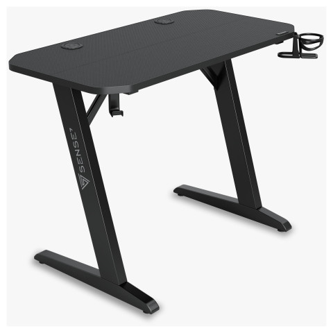 Стіл для геймерів SENSE7 Nomad Basic Чорний 120x60 см (13149227)
