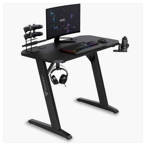 Стіл для геймерів SENSE7 Nomad Basic Чорний 120x60 см (13149227)