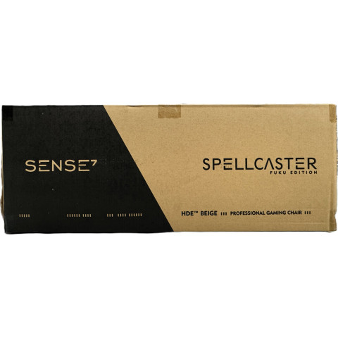Геймерське крісло SENSE7 Spellcaster FUKU PU чорно-бежеве (13182089)