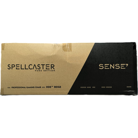 Геймерське крісло SENSE7 Spellcaster FUKU PU чорно-бежеве (13182089)