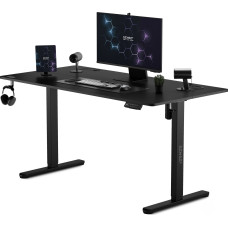 Стіл для геймерів з електрорегулюванням висоти SENSE7 Nojo 140x70 см чорний (13258025)