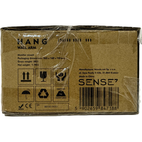 Настінне кріплення для монітора 17''-32'' SENSE7 HANG WALL ARM (13258036)