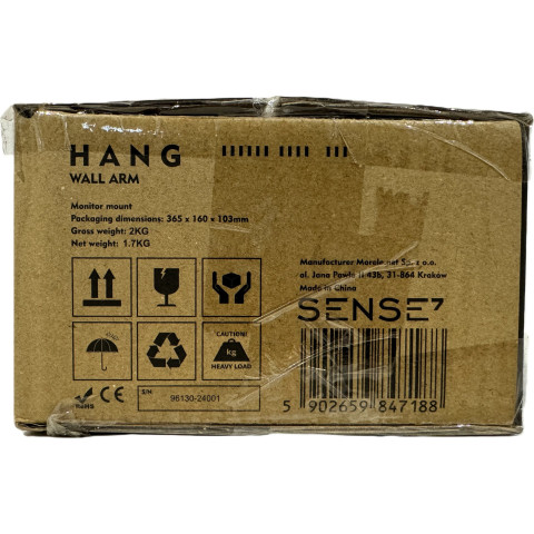 Настінне кріплення для монітора 17''-32'' SENSE7 HANG WALL ARM (13258036)