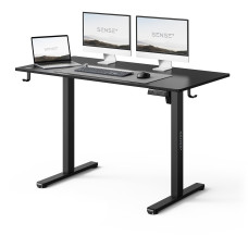 Стіл для геймерів з електрорегулюванням висоти SENSE7 NOJO LIGHT Чорний 120x60 см (14490992)